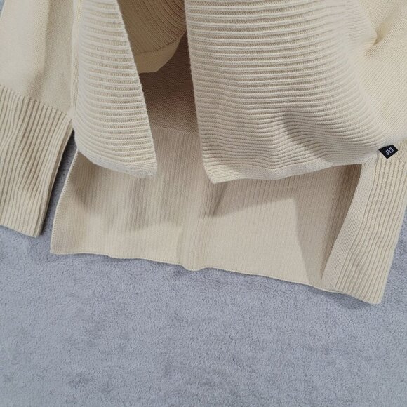 NEW Gap Womens Beige Cotton Knit Pullover Sweater L Long Sleeve Crewneck// 25CT - Picture 7 of 8